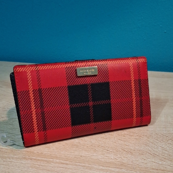 kate spade Handbags - Kate Spade Woodland Plaid Stacy Bifold Wallet